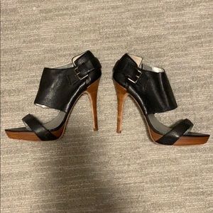 Black Leather Sandal.